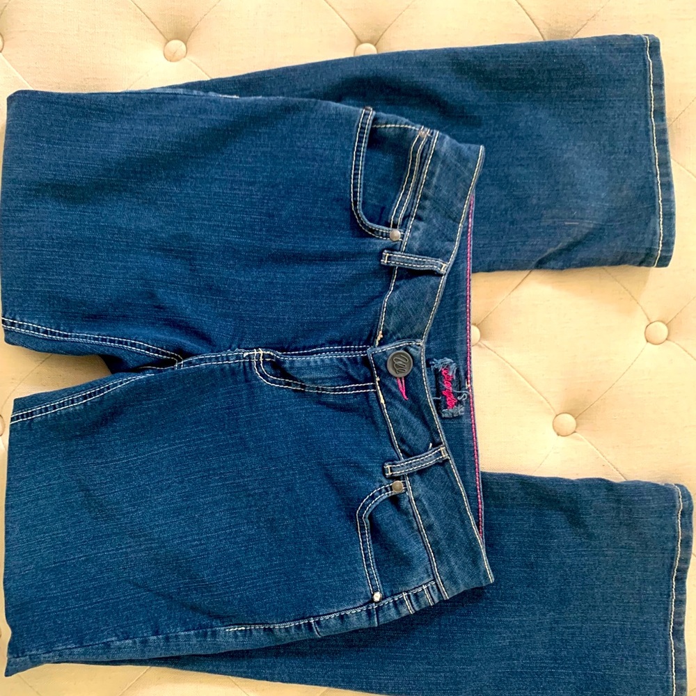 Wrangler Jeans 11-12 30 length rhinestone pocket